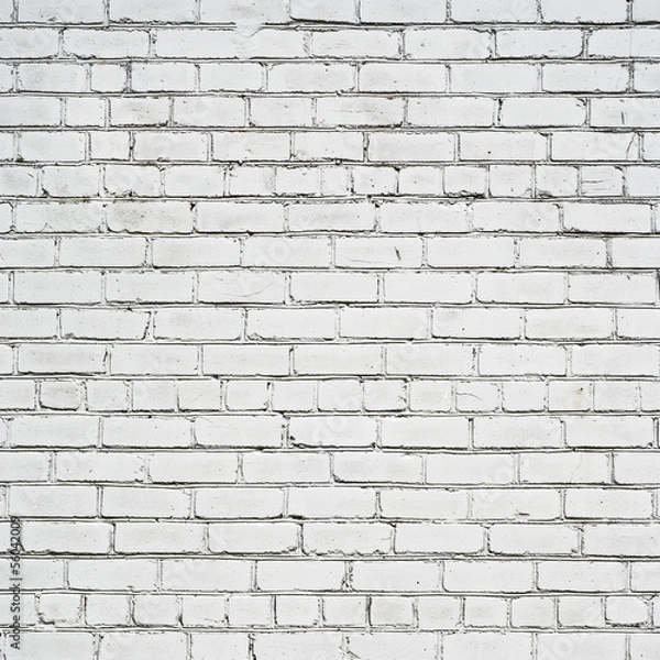 Fototapeta white brick wall
