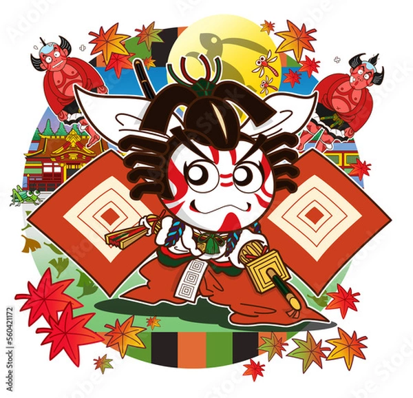 Obraz 歌舞伎,キャラクター ,暫,イメージ画