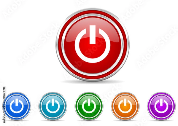 Obraz power icon set