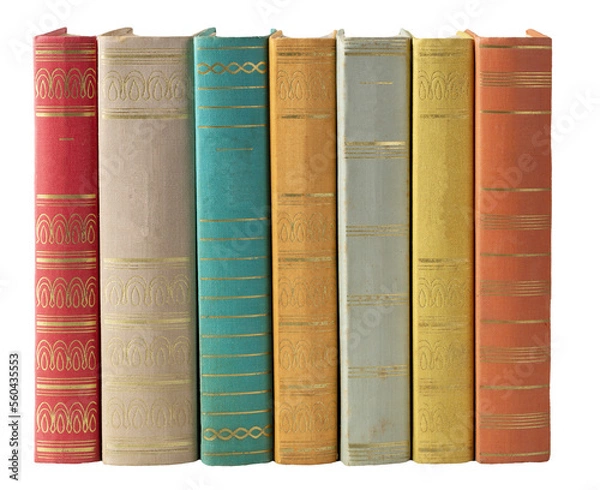 Obraz Colorful books. PNG file.