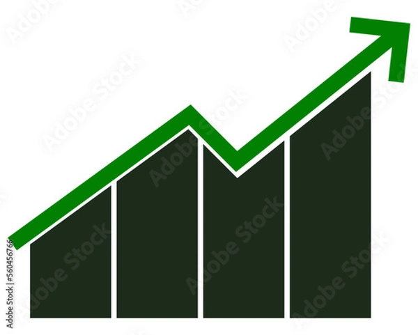 Obraz High return investment icon