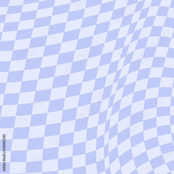 Fototapeta cool distorted checkerboard decoration gingham, plaid, checkered pattern