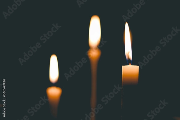 Obraz burning candle