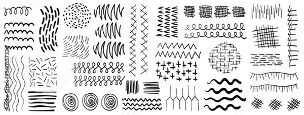 Fototapeta Abstract Elements handwork vector, lines and dots