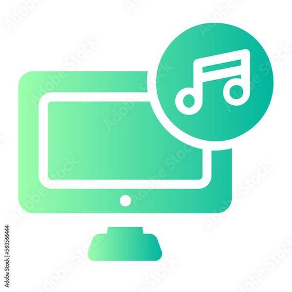 Obraz Flat Flaticon gradient icon