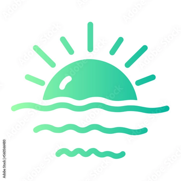 Obraz Flat Flaticon gradient icon