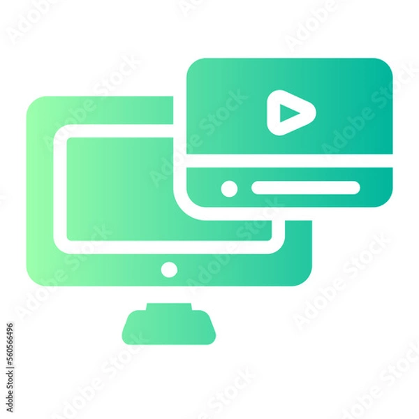 Obraz Flat Flaticon gradient icon