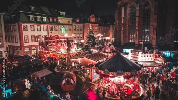 Obraz heidelberg weihnachtsmarkt