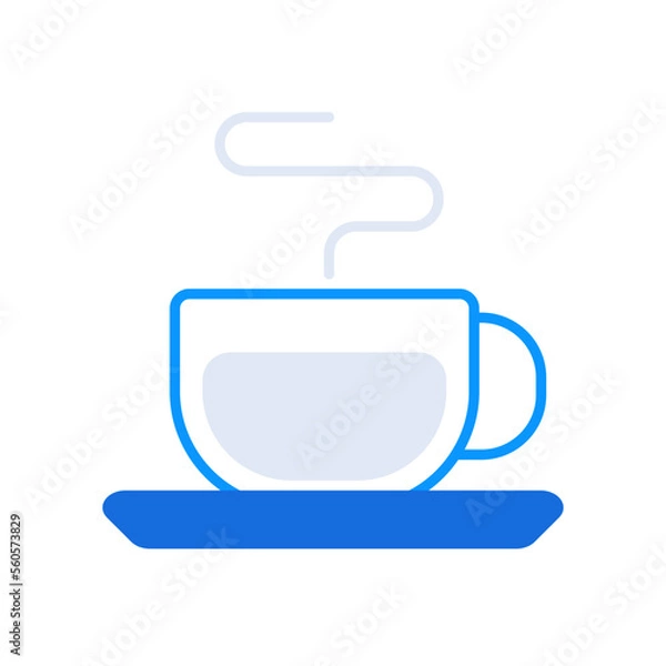 Obraz Coffee business icon with black outline style. symbol, set, web, line, technology, internet, design. Vector Illustration