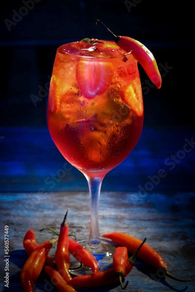 Obraz drink vermelho