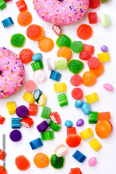 Obraz doces, balas coloridas