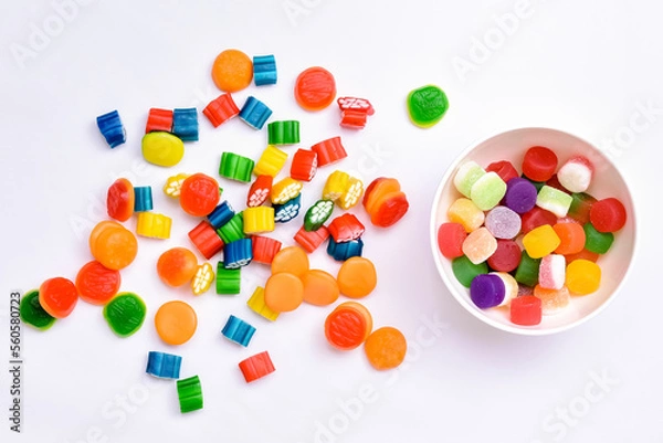 Obraz doces, balas coloridas