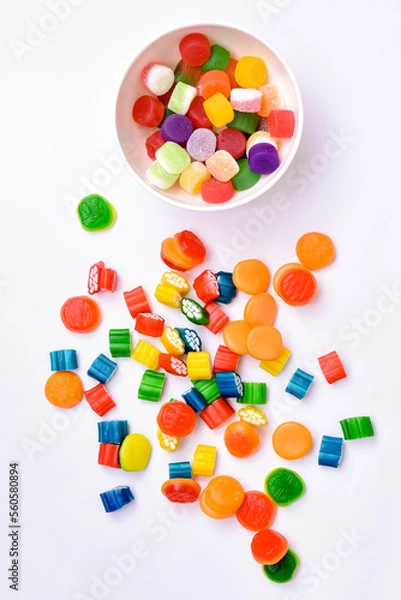 Obraz doces, balas coloridas