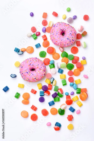 Obraz doces, balas coloridas