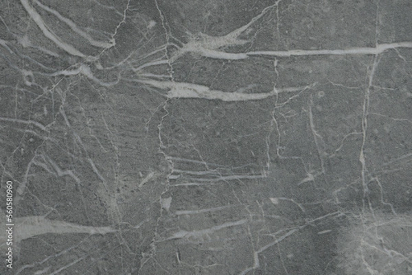 Fototapeta Texture of grey marble surface as background, closeup