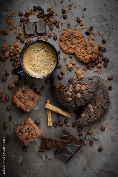 Fototapeta café com chocolate