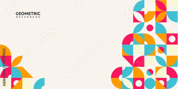 Fototapeta geometric background design Basic RGB