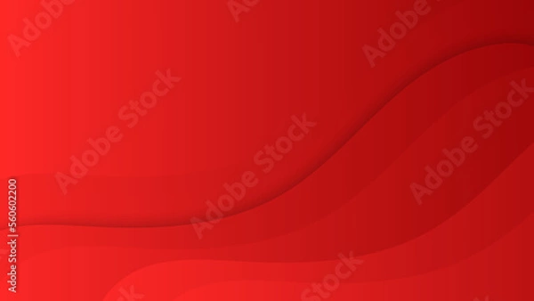 Fototapeta Abstract polygonal digital red geometric shape subtle vector technology background.