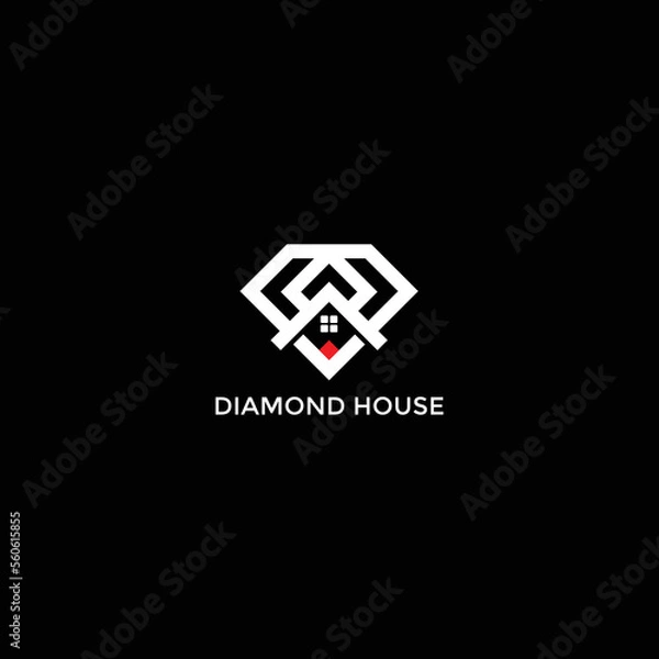 Obraz diamond house modern and elegant logo