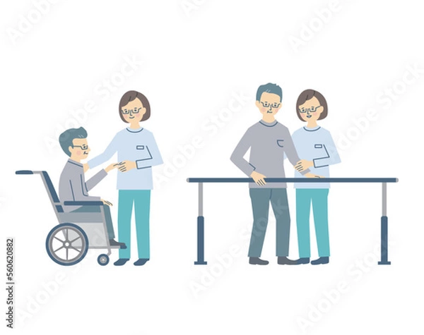 Fototapeta リハビリをする男性