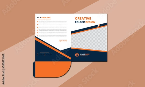 Obraz corporate modern file folder design template 