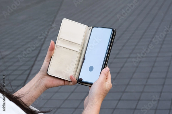 Obraz スマートホン　見る