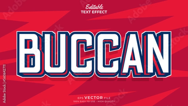 Obraz Editable Text Effects for American Football Sports Events Team