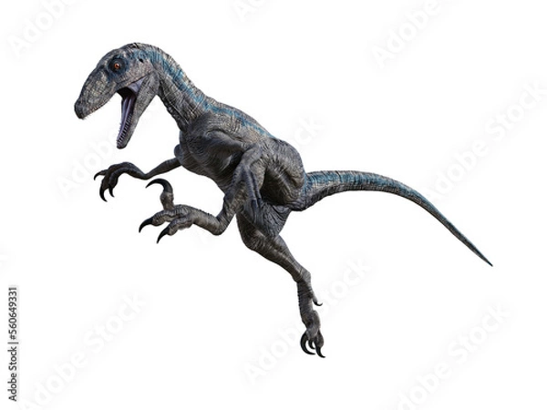Obraz dinosaur velociraptor 3d render