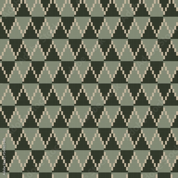 Obraz Argyle Fair Isle Seamless Pattern Design