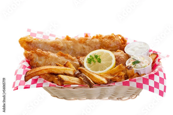 Obraz Cod and chips