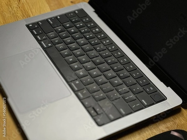 Fototapeta macbook keyboard and laptop