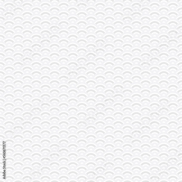 Fototapeta The abstract pattern of overlapping circle shapes. Seamless pattern. White and gray color background.