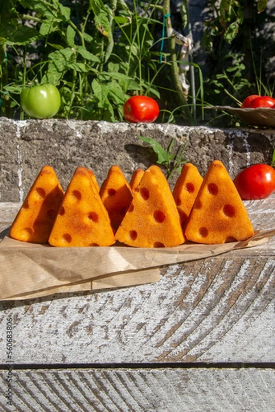 Fototapeta cheese muffins