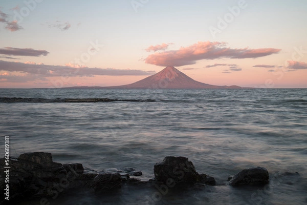 Fototapeta mountain at sunset