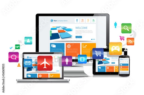 Obraz Responsive Design Apps