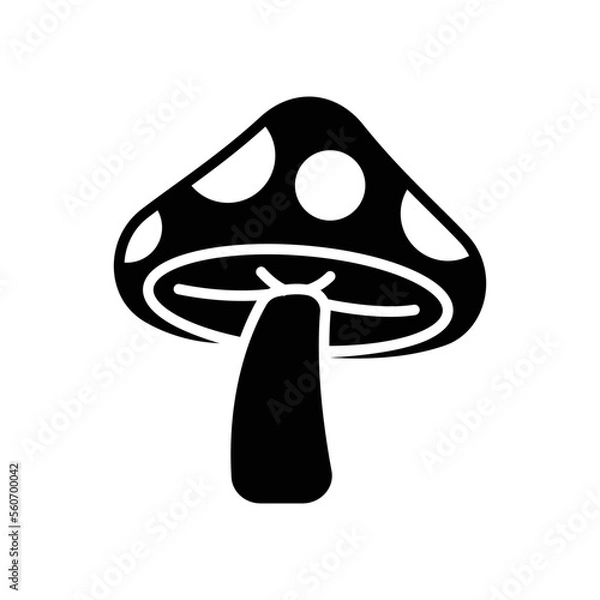 Fototapeta mushroom icon vector design template simple and modern