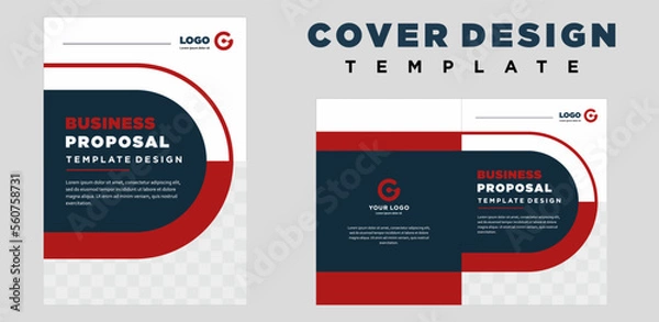 Fototapeta company profile cover template layout design or brochure cover template design