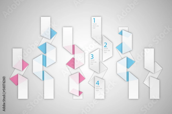 Obraz Folded Note Tapes