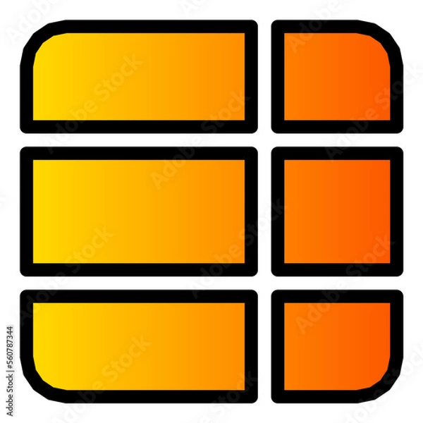 Fototapeta layout gradient icon