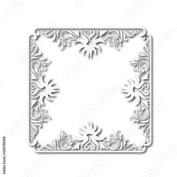 Fototapeta frames in vintage style with elements of ornament, art, pattern, background, texture