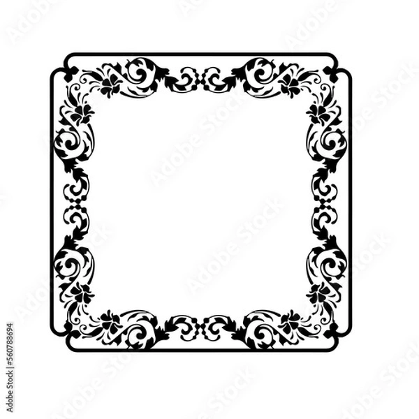 Fototapeta frames in vintage style with elements of ornament, art, pattern, background, texture