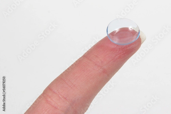Obraz Contact Len on Finger
