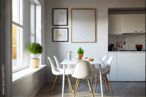 Obraz Empty frames in a modern stylish kitchen