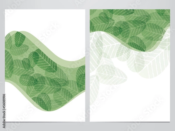 Fototapeta vector nature brochure, flyer template