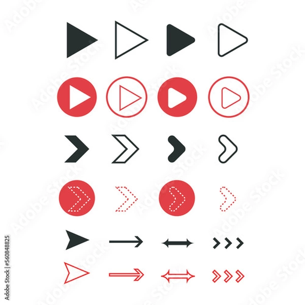 Fototapeta Arrows icons vector design 