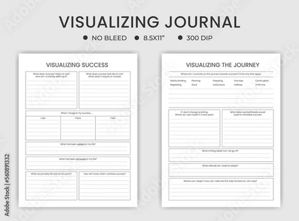 Obraz visualizing journal logbook templates 