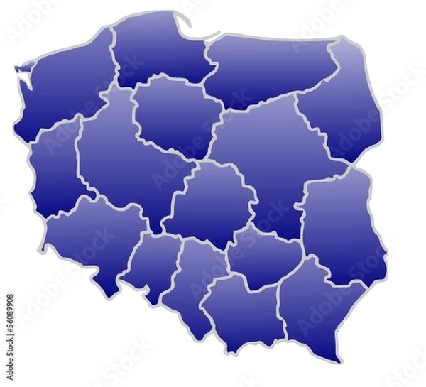 Obraz Mapa Polski