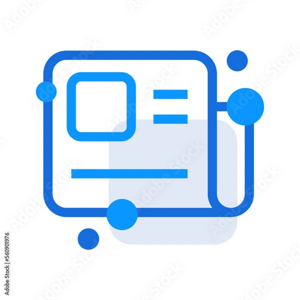 Obraz News paper business people icon with blue outline style. news, paper, newspaper, media, information, symbol, sign, . Vector Illustration