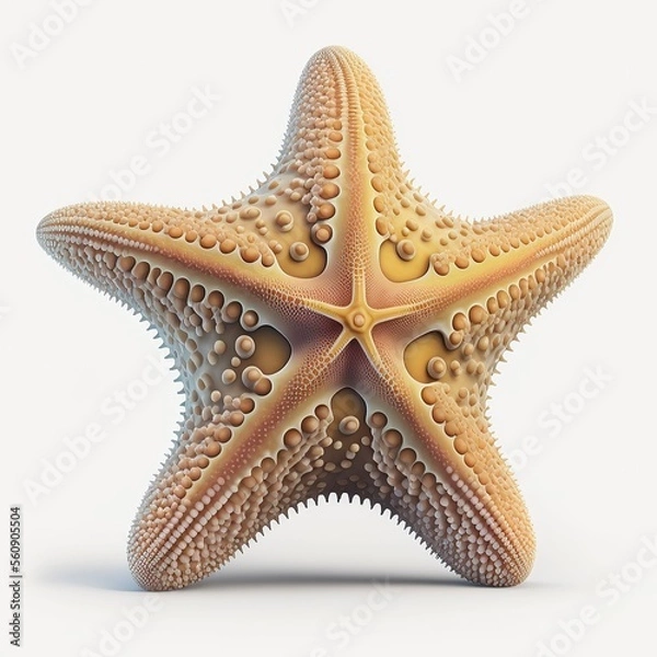 Obraz Starfish underwater on a ocean floor. starfish isolate on white background.
