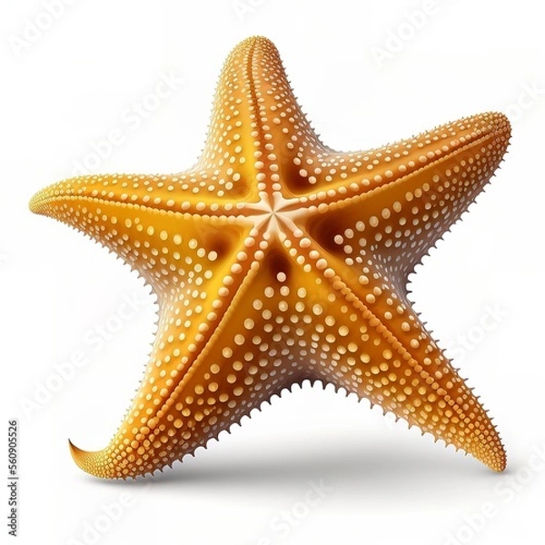 Obraz Starfish underwater on a ocean floor. starfish isolate on white background.